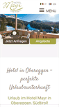 Mobile Screenshot of hotel-mayr-obereggen.com